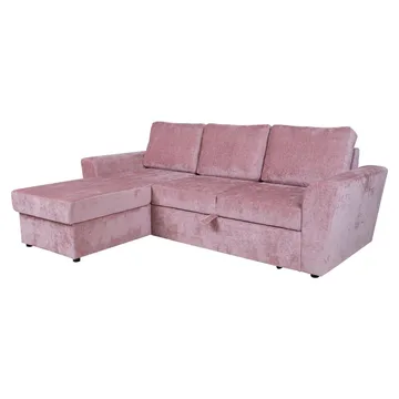 Hörnbäddsoffa Tjörnö - Rosa - Möbler - Soffa - Bäddsoffa