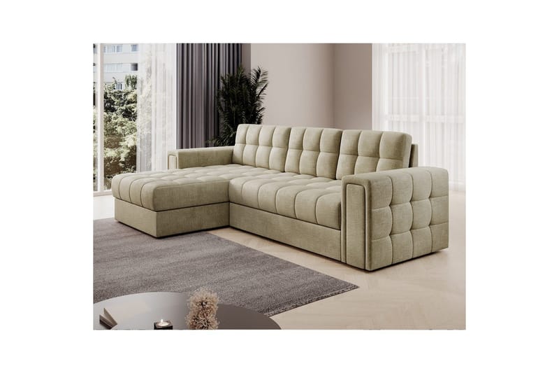 Hörnsoffa Eltap Blenvi 260x150x82 cm - Monolith 04, Beige - Möbler - Soffa - Bäddsoffa