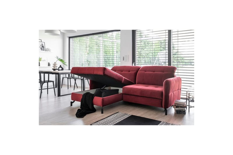 Hörnsoffa Eltap Lorelle 225x160x105 cm - Paros 02, Beige, Vänster - Möbler - Soffa - Bäddsoffa
