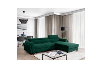 Hörnsoffa Eltap Mariall 288x200x92 cm - Kronos 19, Mörkgrön, Höger - Möbler - Soffa - Bäddsoffa