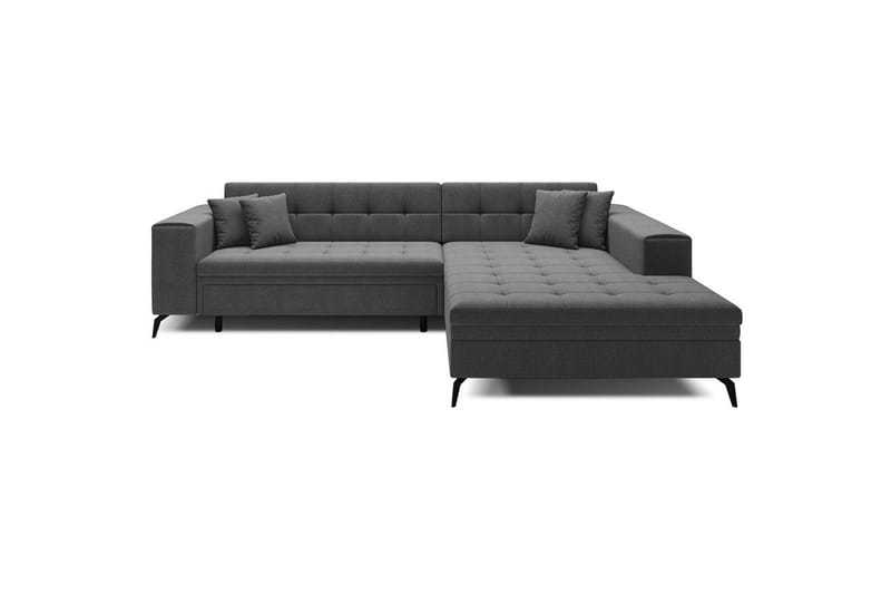 Hörnsoffa Eltap Solange 292x196x84 cm - Inari 96, Mörkgrå, Höger - Möbler - Soffa - Bäddsoffa