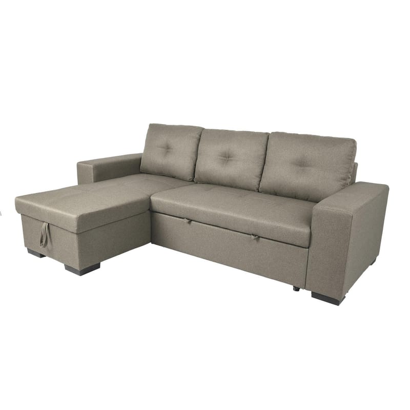 Hörnsoffbädd Carita - beige - Möbler - Soffa - Bäddsoffa