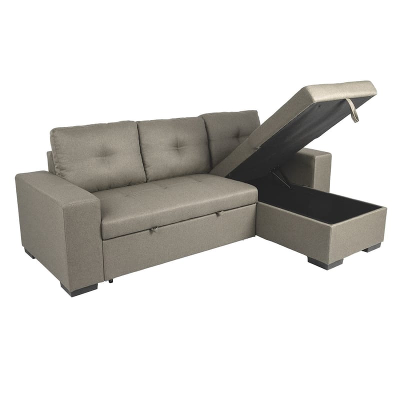 Hörnsoffbädd Carita - beige - Möbler - Soffa - Bäddsoffa