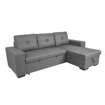 Hörnsoffbädd Carita - grå - Möbler - Soffa - Bäddsoffa