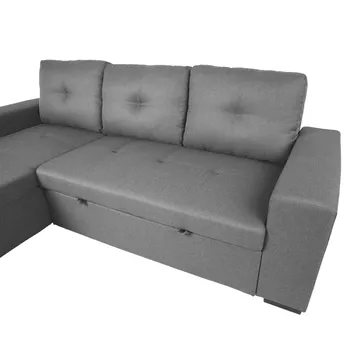 Hörnsoffbädd Carita - grå - Möbler - Soffa - Bäddsoffa