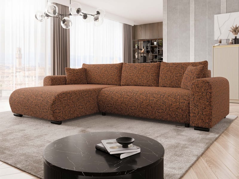 Handda 3-sits Bäddsoffa med divan - orange - Möbler - Soffa - Bäddsoffa