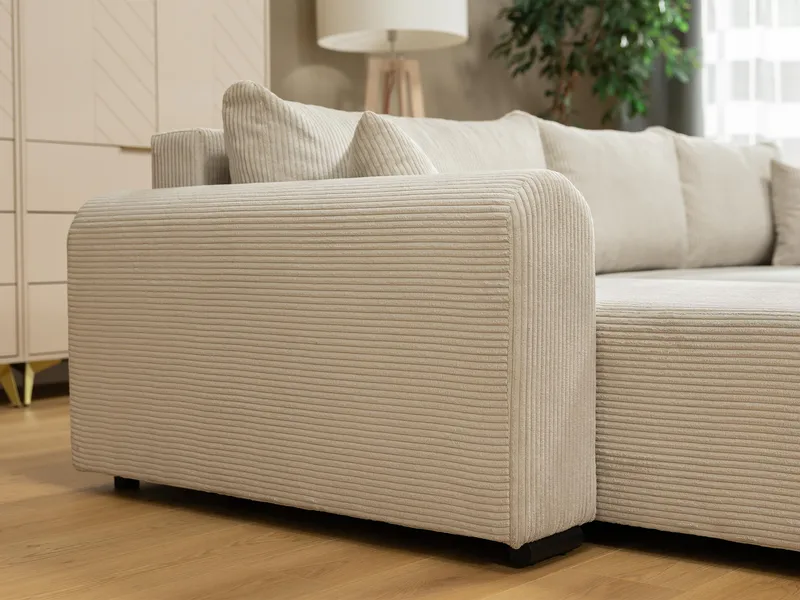 Handda 3-sits Bäddsoffa med divan - svart - Möbler - Soffa - Bäddsoffa