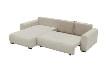 Handda Bäddsoffa med Divan 3-sits i Chenille - Beige - Möbler - Soffa - Bäddsoffa