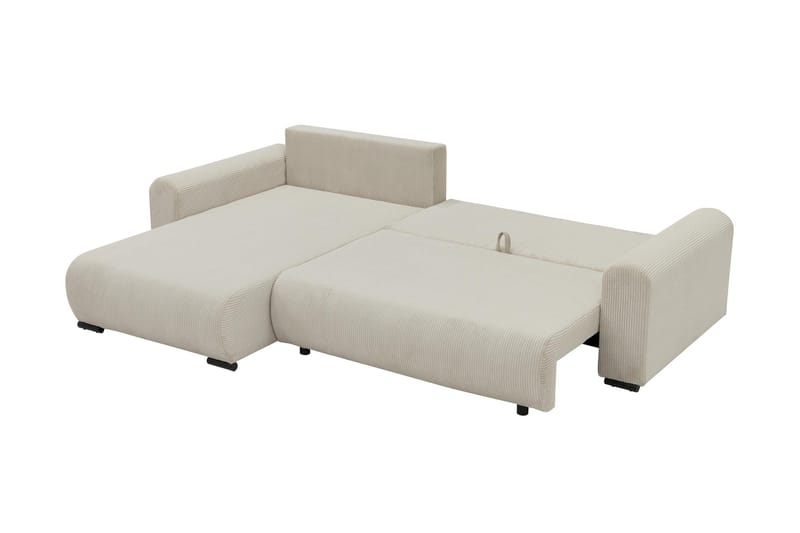 Handda Bäddsoffa med Divan 3-sits i Chenille - Beige - Möbler - Soffa - Bäddsoffa