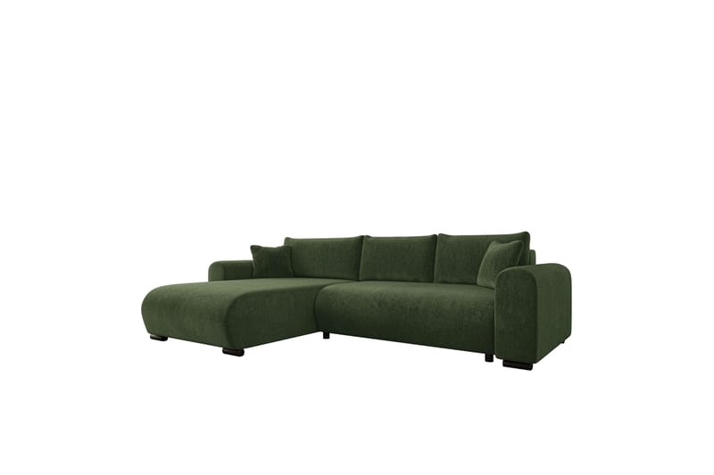 Handda Bäddsoffa med Divan 3-sits i Chenille - Grön - Möbler - Soffa - Bäddsoffa
