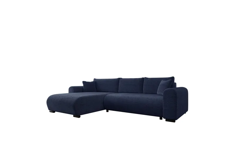Handda Bäddsoffa med Divan 3-sits i Chenille - Marinblå - Möbler - Soffa - Bäddsoffa