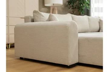 Handda Bäddsoffa med Divan 3-sits i Chenille - Marinblå - Möbler - Soffa - Bäddsoffa