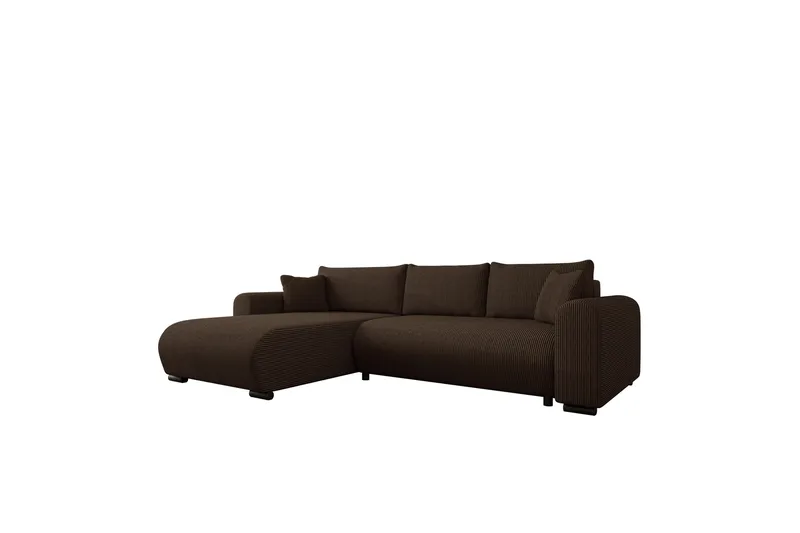 Handda Bäddsoffa med Divan 3-sits i Manchester - Brun - Möbler - Soffa - Bäddsoffa