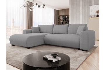 Handda Bäddsoffa med Divan 3-sits i Manchester - Grå - Möbler - Soffa - Bäddsoffa