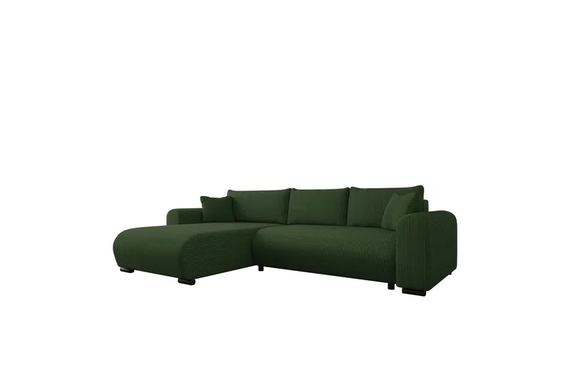 Handda Bäddsoffa med Divan 3-sits i Manchester - Grön - Möbler - Soffa - Bäddsoffa