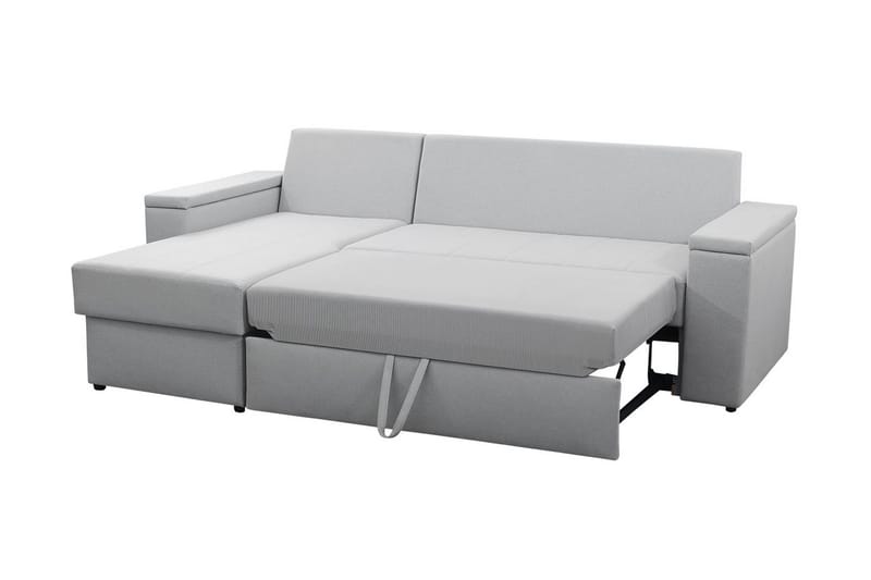 Herosa 3-sits Bäddsoffa med Divan med Förvaring - Ljusgrå - Möbler - Soffa - Bäddsoffa