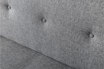 Hetalia 3-sits Längsbäddad Bäddsoffa 102x180 cm i Tyg - Grå - Möbler - Soffa - Bäddsoffa
