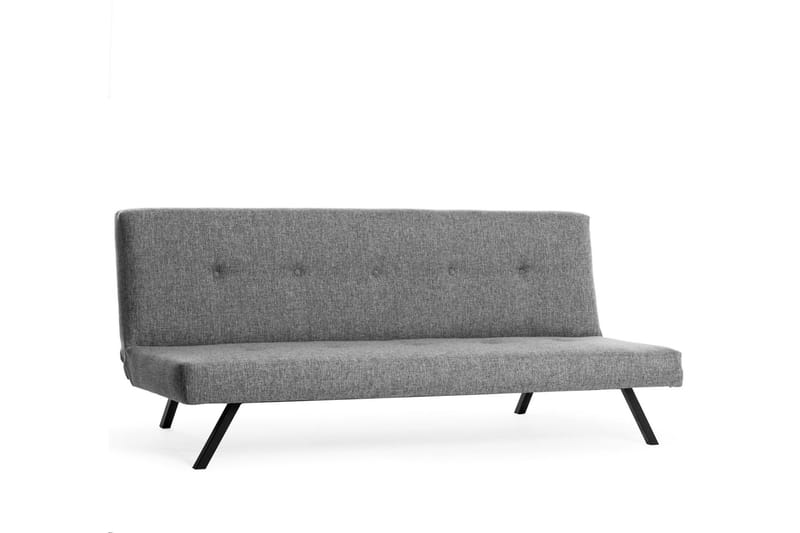 Hetalia 3-sits Längsbäddad Bäddsoffa 102x180 cm i Tyg, Grå