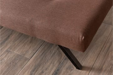 Hetalia 3-sits Rektangulär Längsbäddad Fällbar Bäddsoffa 102x180 cm i Tyg - Brun - Möbler - Soffa - Bäddsoffa