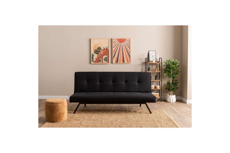 Hetalia Bäddsoffa 3-sits - Svart - Möbler - Soffa - Bäddsoffa