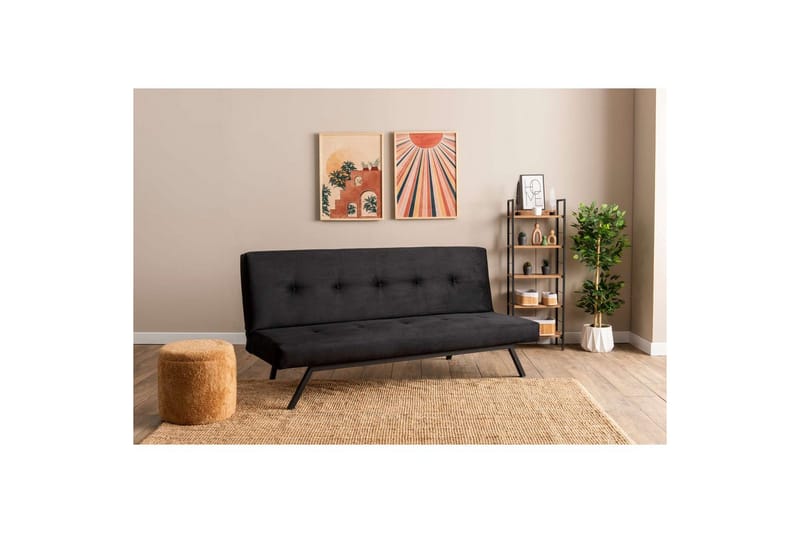 Hetalia Bäddsoffa 3-sits - Svart - Möbler - Soffa - Bäddsoffa