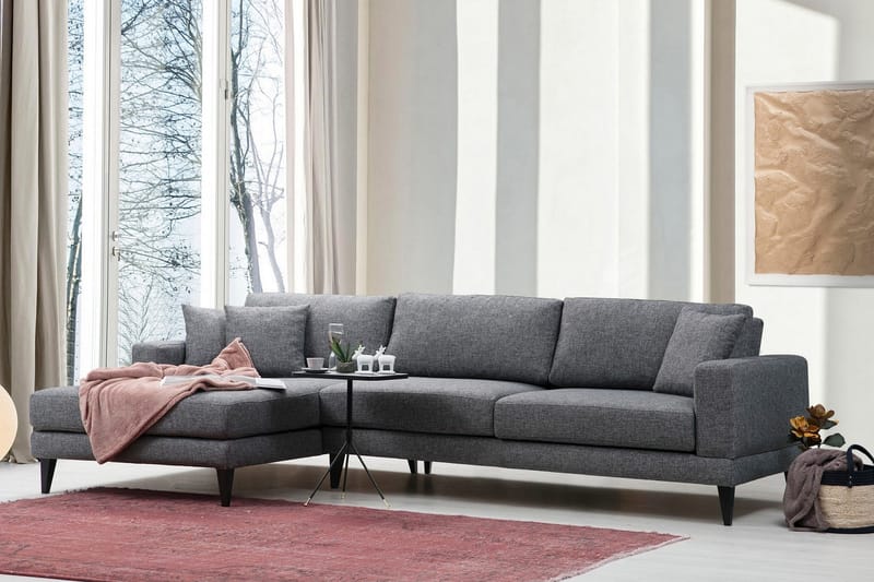 Hilari Bäddsoffa med Divan Vänster - Grå - Möbler - Soffa - Bäddsoffa