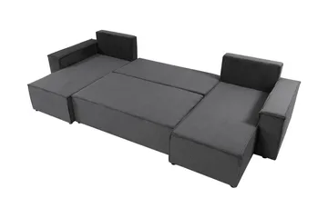 Hobson Bäddsoffa Dubbeldivan 4-sits i Plysch - Vit - Möbler - Soffa - Bäddsoffa