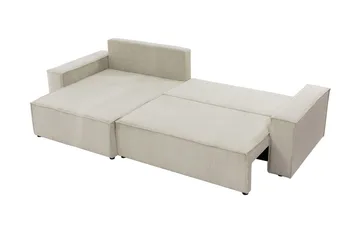 Hobson Bäddsoffa med Divan 3-sits i Plysch - Brun - Möbler - Soffa - Bäddsoffa