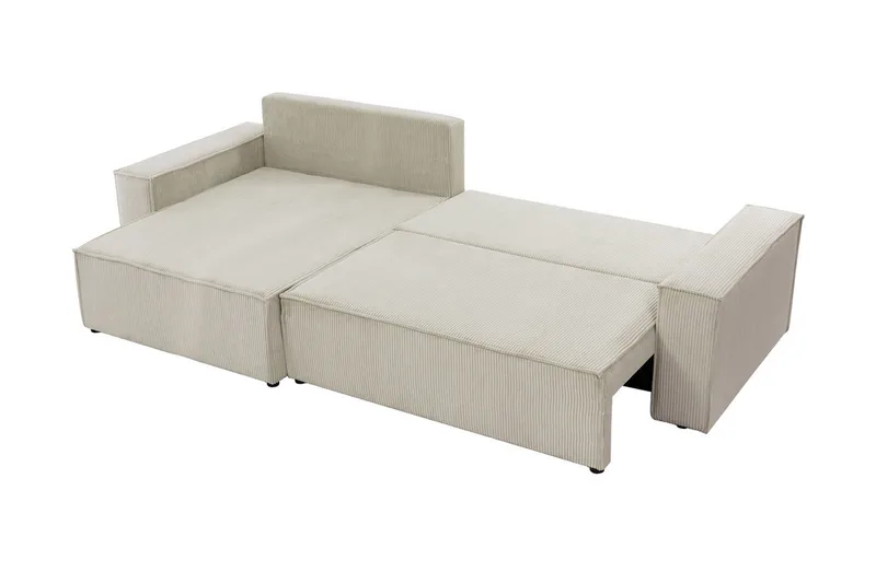 Hobson Bäddsoffa med Divan 3-sits i Plysch - Brun - Möbler - Soffa - Bäddsoffa