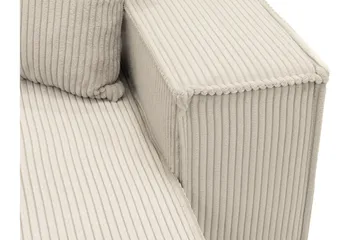 Hobson Bäddsoffa med Divan 3-sits i Plysch - Brun - Möbler - Soffa - Bäddsoffa