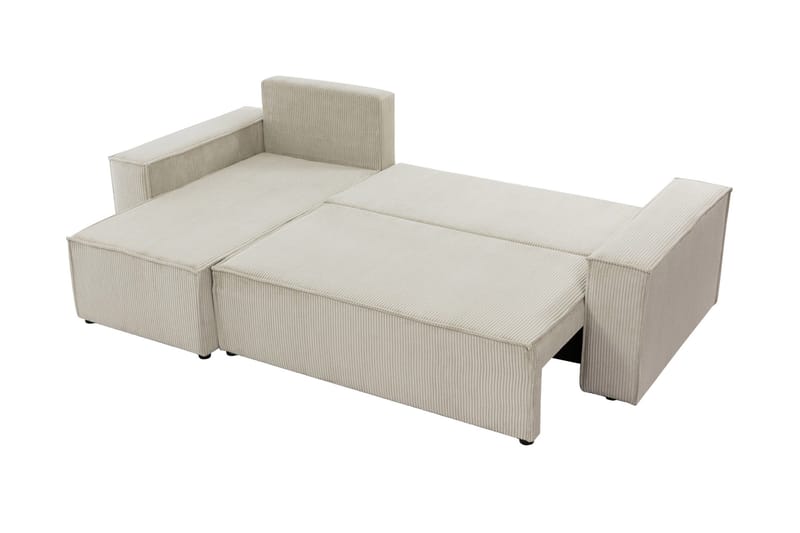 Hobson Bäddsoffa med Divan 3-sits i Plysch - Brun - Möbler - Soffa - Bäddsoffa