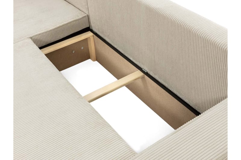 Hobson Bäddsoffa med Divan 3-sits i Plysch - Brun - Möbler - Soffa - Bäddsoffa