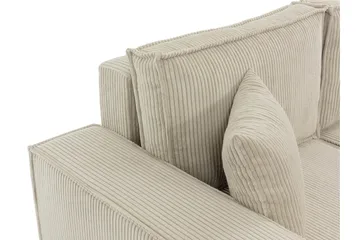 Hobson Bäddsoffa med Divan 3-sits i Plysch - Brun - Möbler - Soffa - Bäddsoffa