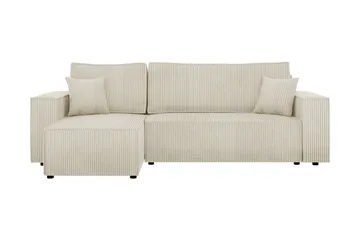 Hobson Bäddsoffa med Divan 3-sits i Plysch - Brun - Möbler - Soffa - Bäddsoffa