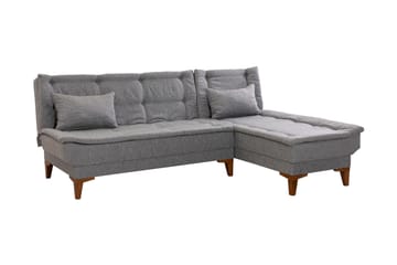 Hunterville Bäddsoffa m. Divan 4-sits 107x205 - Grå - Möbler - Soffa - Bäddsoffa