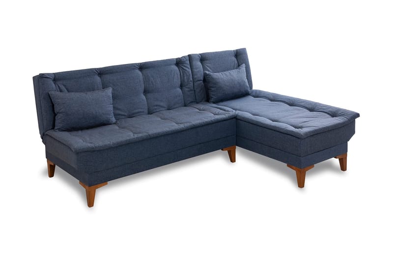 Hunterville Bäddsoffa m. Divan 4-sits 107x205 - Mörkblå - Möbler - Soffa - Bäddsoffa