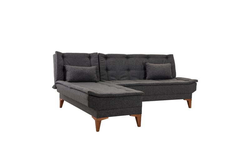 Hunterville Bäddsoffa m. Divan 4-sits - Antracit - Möbler - Soffa - Bäddsoffa