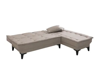 Hunterville Bäddsoffa m. Divan 4-sits - Beige - Möbler - Soffa - Bäddsoffa