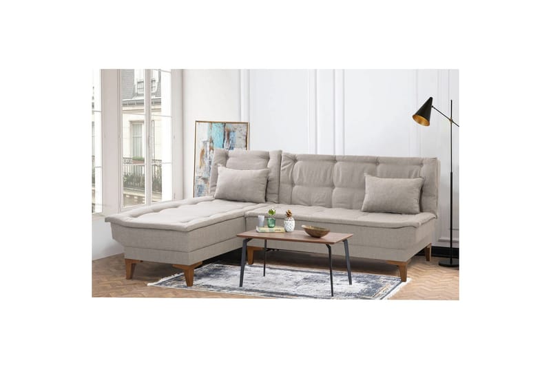 Hunterville Bäddsoffa m. Divan 4-sits - Beige - Möbler - Soffa - Bäddsoffa