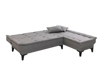 Hunterville Bäddsoffa m. Divan 4-sits - Grå - Möbler - Soffa - Bäddsoffa
