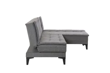 Hunterville Bäddsoffa m. Divan 4-sits - Grå - Möbler - Soffa - Bäddsoffa