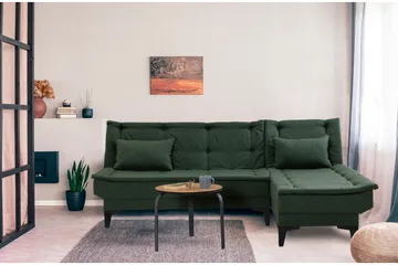 Hunterville Bäddsoffa m. Divan 4-sits - Grön - Möbler - Soffa - Bäddsoffa