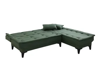 Hunterville Bäddsoffa m. Divan 4-sits - Grön - Möbler - Soffa - Bäddsoffa