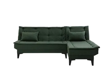 Hunterville Bäddsoffa m. Divan 4-sits - Grön - Möbler - Soffa - Bäddsoffa