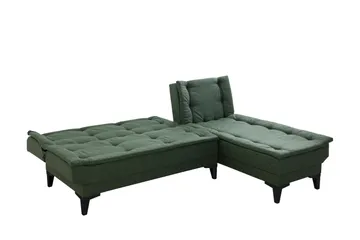 Hunterville Bäddsoffa m. Divan 4-sits - Grön - Möbler - Soffa - Bäddsoffa