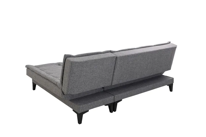 Hunterville Bäddsoffa m. Divan 4-sits - Mörkgrå - Möbler - Soffa - Bäddsoffa