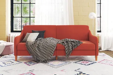 Jasper 2-sits Bäddsoffa Orange - Dorel Home - Möbler - Soffa - Bäddsoffa