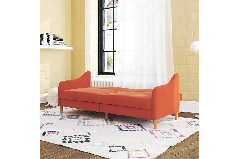 Jasper 2-sits Bäddsoffa Orange - Dorel Home - Möbler - Soffa - Bäddsoffa