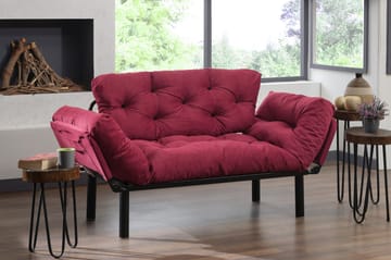 Jenica Bäddsoffa 2-sits - Vinröd - Möbler - Soffa - Bäddsoffa
