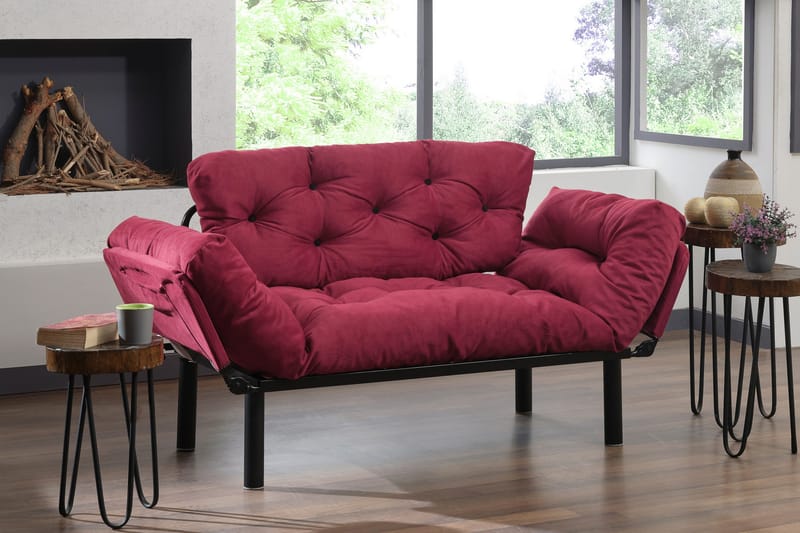 Jenica Bäddsoffa 2-sits - Vinröd - Möbler - Soffa - Bäddsoffa